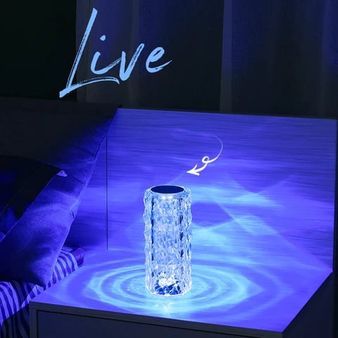 🔥Touching Control Rose Crystal Lamp-Buy 2 Free Shipping