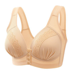 BUY 1 GET 2 FREE(Please add 3 pcs to cart)-2022 Front Button Breathable Skin-Friendly Cotton Bra